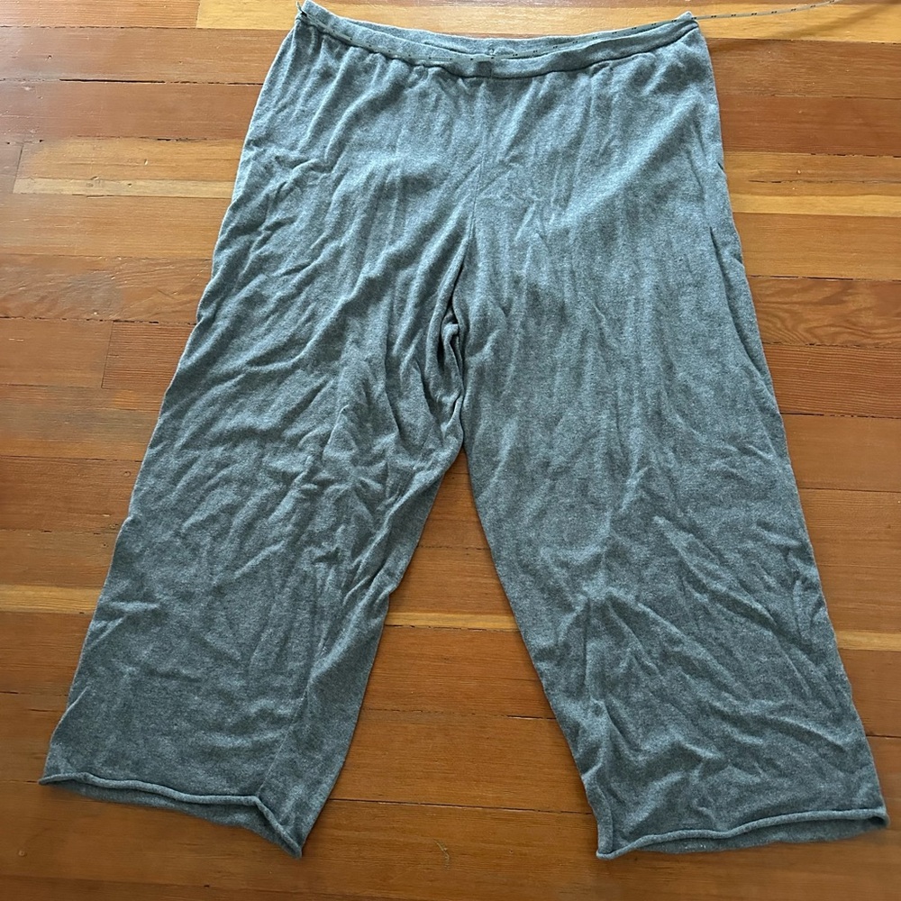 Eileen Fisher Heather Gray Knit Sweater pant